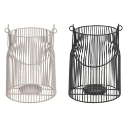 Lantern with handle, struts, set of 3, 20 cm high - Stylish and practical outdoor decoration