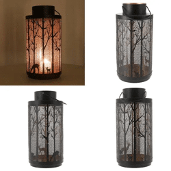 Laterne mit Winterlandschaft, 39 cm Hoch – Zauberhaftes Lichtspiel für die Festtage