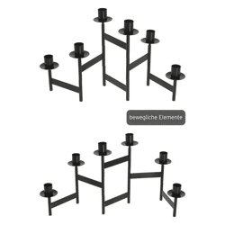 LED-beleuchtetes Winterdorf auf Sockel, 57 cm Breite, Festliche Deko