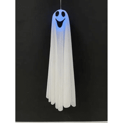 LED-Geist mit leuchtendem Kopf - Halloween-Deko, ca. 80cm hoch