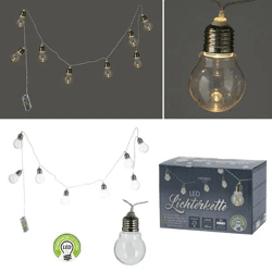 LED Lichterkette, 8 Glühbirnen, Länge 150cm, Dekorative Beleuchtung