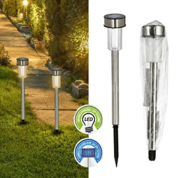 LED Solarleuchten Gartenstecker, Dekorative Außenbeleuchtung, 36x4,5cm