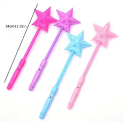 LED-Sternenzauberstäbe, 34cm, 2er-Set - Magische Leuchtstäbe