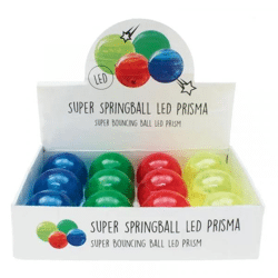 LED super bouncy ball in prism optics