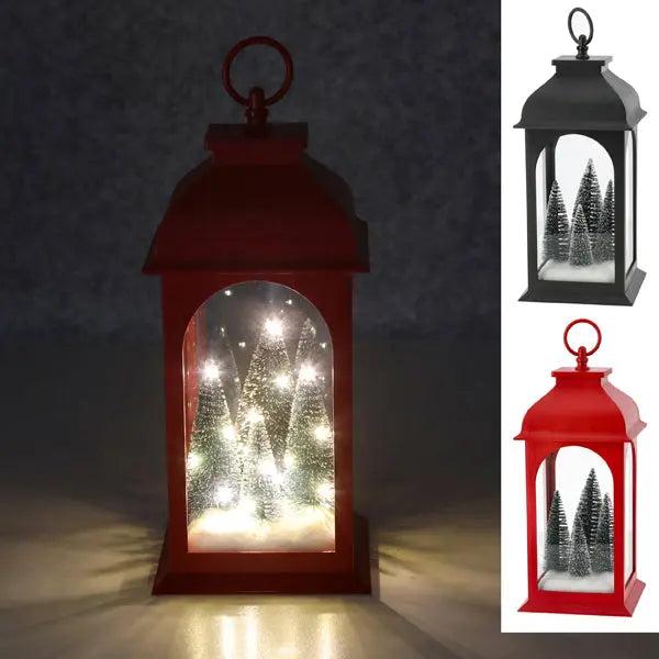 LED-Tannen-Laternen-Set, 30 cm hoch, Doppelpack - Festliche Beleuchtung
