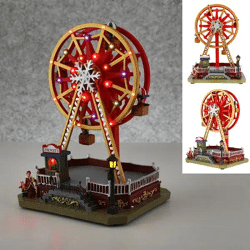 LED Winter Riesenrad, Festlich Beleuchtetes Deko-Objekt, 23x32cm