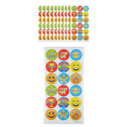 Lehrer Aufkleber 2,5 cm, 18 Stück Pro Blatt – Bunte Schulsticker für Lehrer