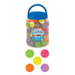 Leuchtbälle Kugelstrahl 3,3 cm – leuchtet im Dunkeln, 5 verschiedene Farben