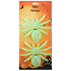 Leuchtende Nachtleuchtende Spinnen, 2er-Set, Ca. 10x7cm