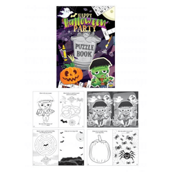 Lustiges Halloween-Rätselbuch, 10,5 cm x 14,5 cm, 16 Seiten