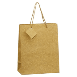 Luxuriöse Geschenkverpackung, Gold, Mittelgroß, Ca. 21x26cm