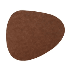 Luxuriöses Tischset aus PVC - Stone Lederoptik, Cognac, Robuste & Elegante Tischunterlage