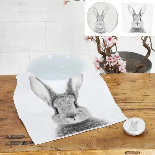 Luxuri&ouml;ses Zauberhandtuch Kaninchen, Premium-Qualit&auml;t, ca. 30x30cm