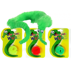 Magischer Wurm Spielzeugset, 22cm, Bunt Sortiert, 4er-Pack