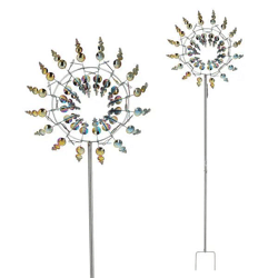 Magisches 3D Windrad, Mehrfarbig, Groß, ca. 100 cm hoch