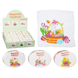Magisches Handtuch Ostern, 3er-Set, 30x30 cm – Zauberhafte Osterwaschlappen