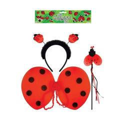 Marienkäfer-Kostümset für Kinder, 3-teilig – Verkleidungsset für Kinder