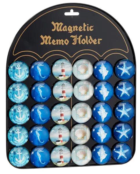 Maritime Magnete, 6er-Set, ca. 3,5 cm &ndash; Dekor f&uuml;r K&uuml;hlschrank & mehr