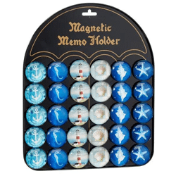 Maritime Magnete, 6er-Set, ca. 3,5 cm – Dekor für Kühlschrank & mehr