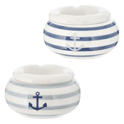 Maritime Sturmaschenbecher, 2er-Set, wetterfest, Ø 11 cm