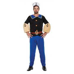 Matrosen Kostüm Für Erwachsene, Herren Marine-Outfit - Seemannsuniform Fasching & Karneval