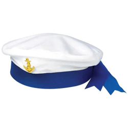 Sailor hat for adults - maritime costume accessories for parties