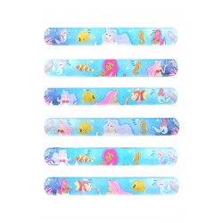 Meerjungfrauen-Schnapparmband, 22 x 3 cm, 6 verschiedene Designs – modisches Accessoire für Kinder