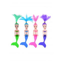 Mermaid figurines 14 cm - 4 different colors - ideal for collectors and themed decoration