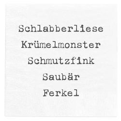 Messy Pig Napkins, Pack of 20 - Fun and Whimsical Table Napkins for Parties and Events