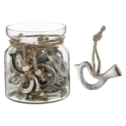 Metal Bird Charm - Approx. 6cmH: Avian-inspired Jewelry Accessory