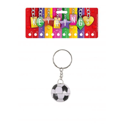 Metall-Fußball-Schlüsselanhänger 2,5 cm | Sportliches Schlüsselanhänger-Accessoire