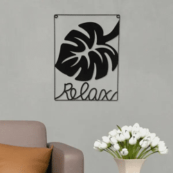 Metallbild 'Relax', Wanddekoration, ca. 30x40 cm
