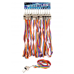 Metallpfeife 5,5 cm mit robustem Lanyard 80 x 2 cm, Trillerpfeife für Sport & Training