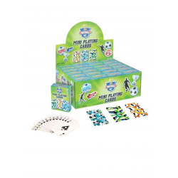 Mini-Fußball-Spielkarten-Set, 6 x 4 cm, 3 Sorten – Sportliches Kartenspiel für Kinder und Familie