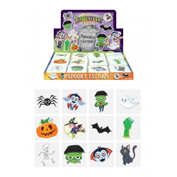 Mini-Halloween-Tattoos, 4 cm, 12 verschiedene Teile