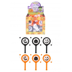 Mini-Halloween-Trommel 10 cm – 2 Farben, 3 Designs, Partyspielzeug