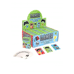 Mini-Karts für Gamer, 6 x 4 cm, 3 verschiedene Designs - Kompaktes Kartenspiel-Set