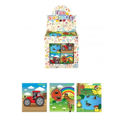 Mini Notizbuch Bauernhof 7x6 cm, Taschenjournal mit 10 Seiten