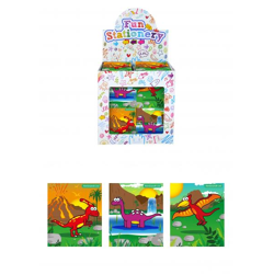 Mini Notizbuch Dinosaurier 7x6 cm, Taschenjournal mit 10 Seiten