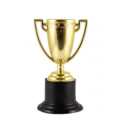 Mini-Pokal Trophäe 10 cm in Gold - Premium Siegerpokal, Auszeichnung, Preisverleihung, Sporttrophäe