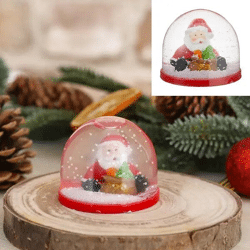 Mini snow globe with Santa Claus, festive decoration, 5 cm high