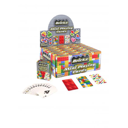 Mini-Spielkarten 'Brickz', 6 x 4 cm, 3 Sorten - Kompaktes Kartenspiel