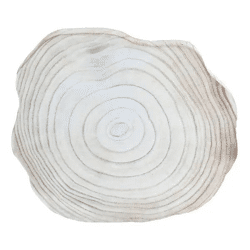 Mittelgroße Holzscheibe, 30x25x3cm - Naturholz für Kreative Deko