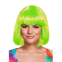 Mittengrüne Perücke 120G, volles und natürliches Haar, langlebig und stilvoll