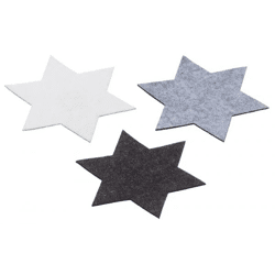 Mittlere Stern-Untersetzer, Set aus 3, Dekorativ, 20cm Durchmesser