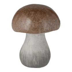 Mittlerer Deko-Pilz in Braun - Rustikales Flair, 12cm Höhe