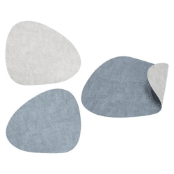 Modernes Tischset aus PVC - Stone Blau/Grau meliert, Robust & Pflegeleicht, Stilvolle Tischunterlage