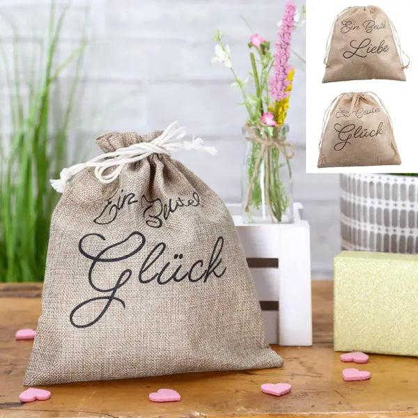 Motivierende Geschenkbeutel mit Spr&uuml;chen, 2er-Set, Geschenktaschen mit Botschaft