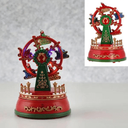 Musikalisches LED Winter Riesenrad, Festliches Karussell, 13x19cm