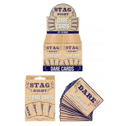 Mutprobe-Karten für Junggesellenabschied, 24 Stück, 8x11cm - Party-Spiel